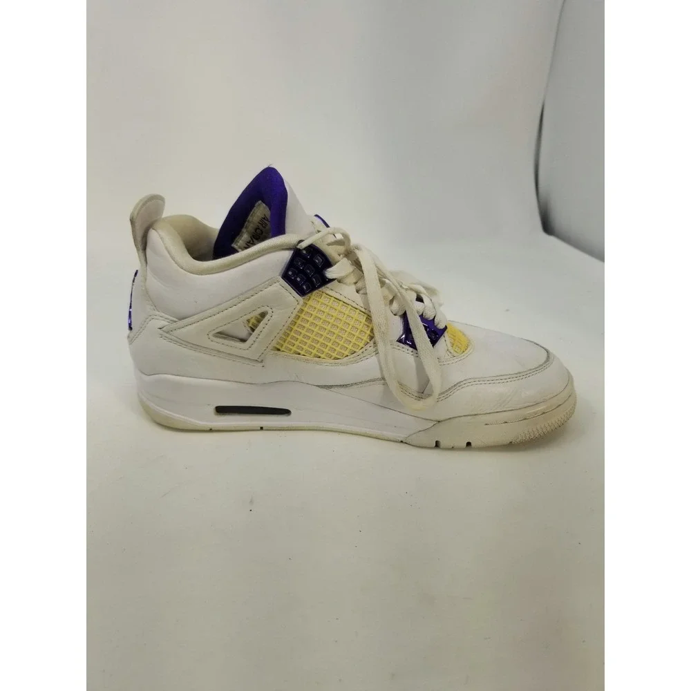 Jordan 4 Retro White Mid Purple Metallic Men's Size 8 CT8527-115